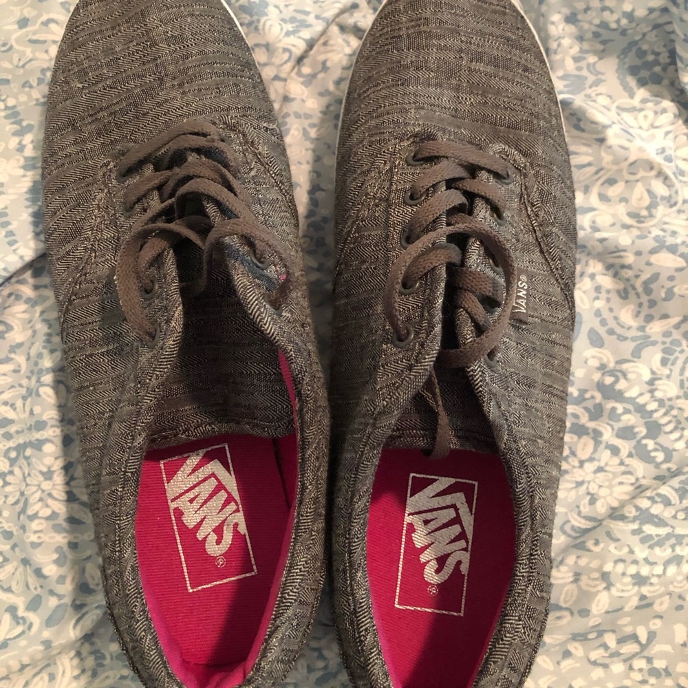 Woven Dark Gray Vans